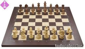 Collezionismo sportivo: Ajedrez. Chess. USB e-board rosewood - chessmen Timeless with indices - chessmen extra weighted